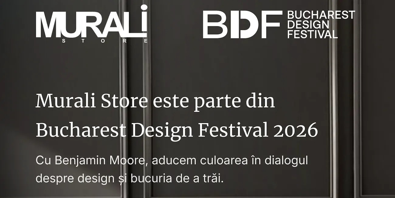 Murali Store aduce vopseaua Benjamin Moore în conversația despre culoare, design și bucuria de a trăi la Bucharest Design Festival 2026