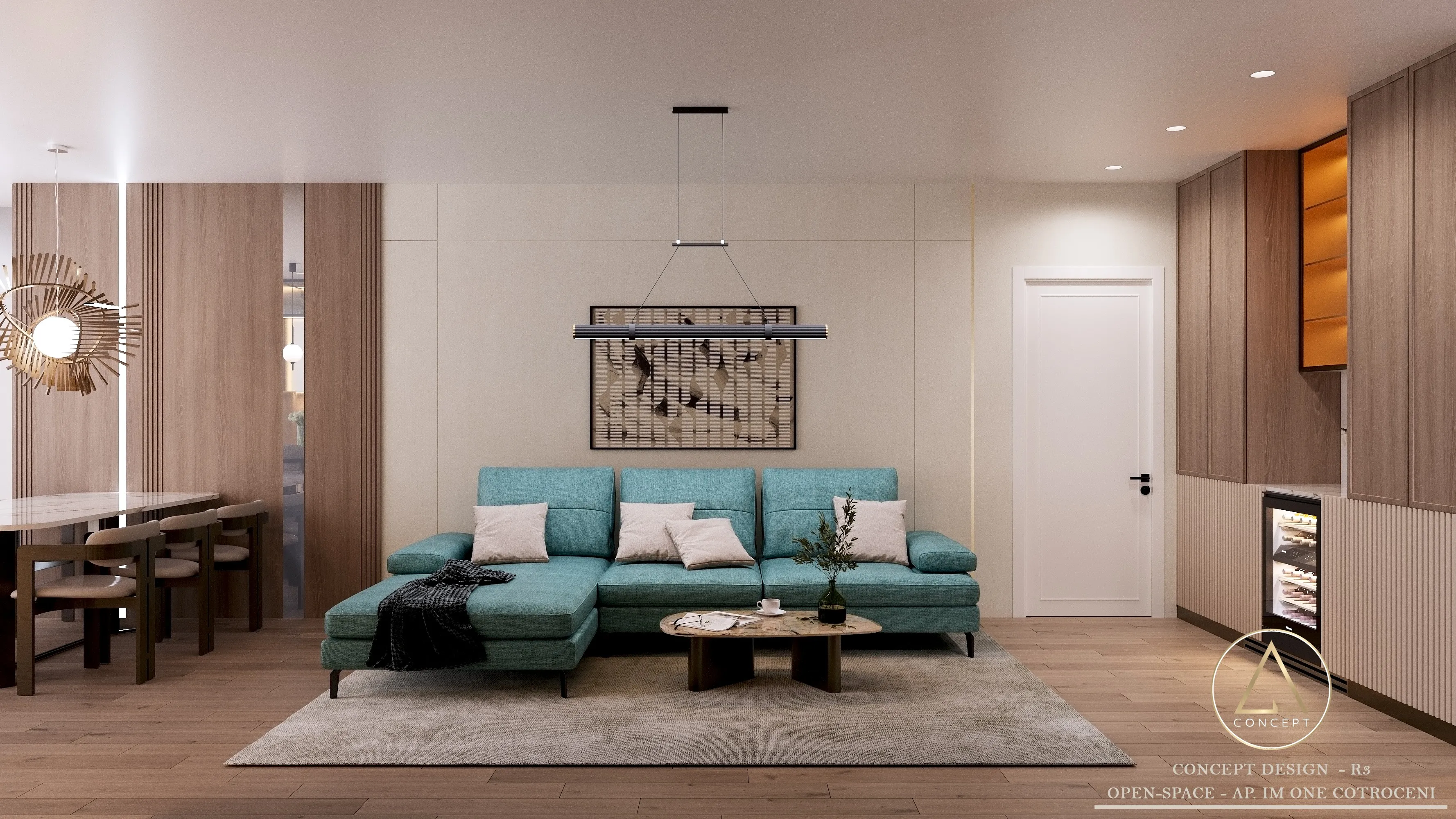 Apartament în stil Contemporan - Glam