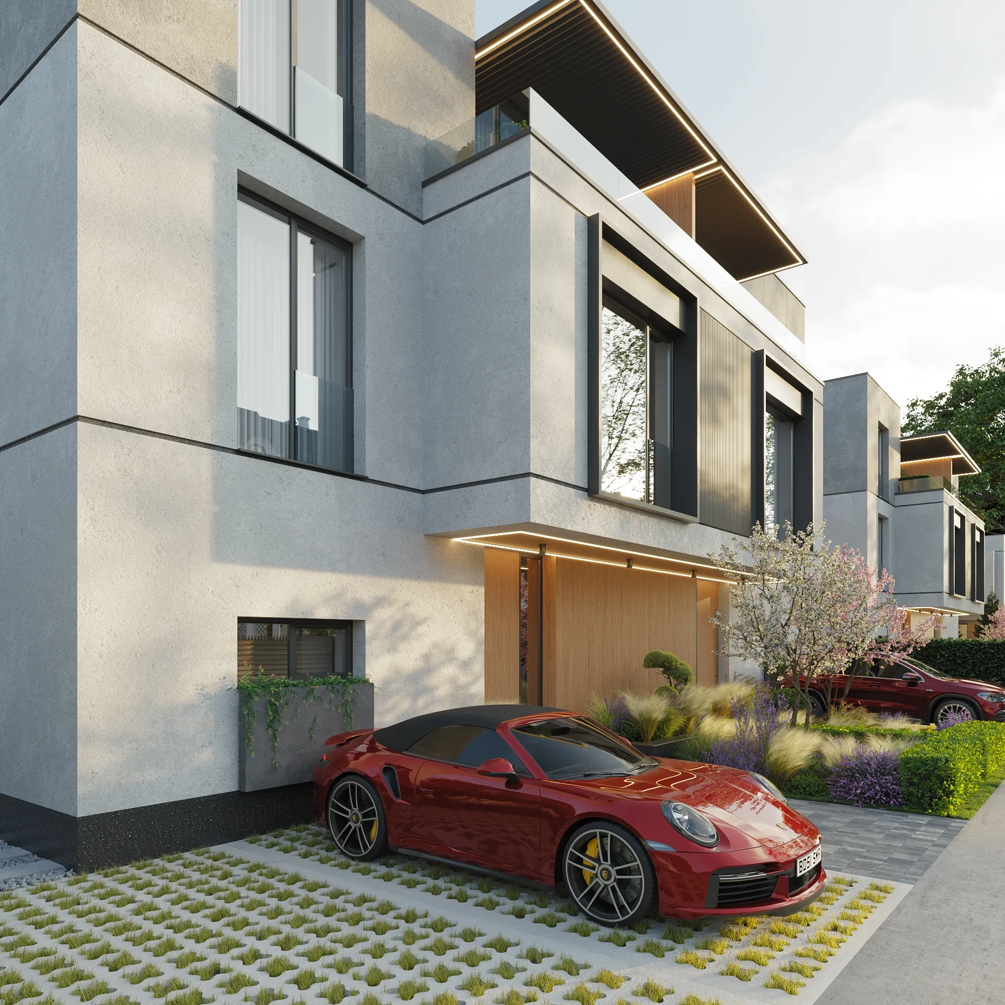 Ansamblu de Locuințe Cuplate: Minimalism Arhitectural High-End