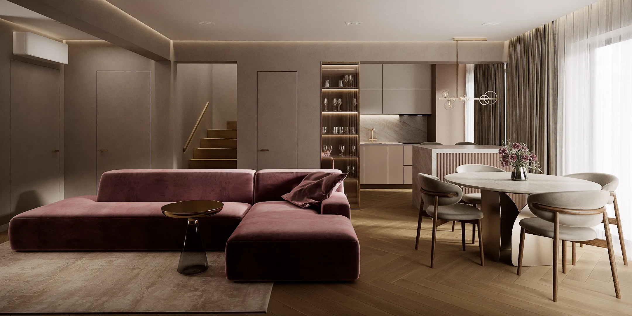 Minimalist Mid-Century Apartment