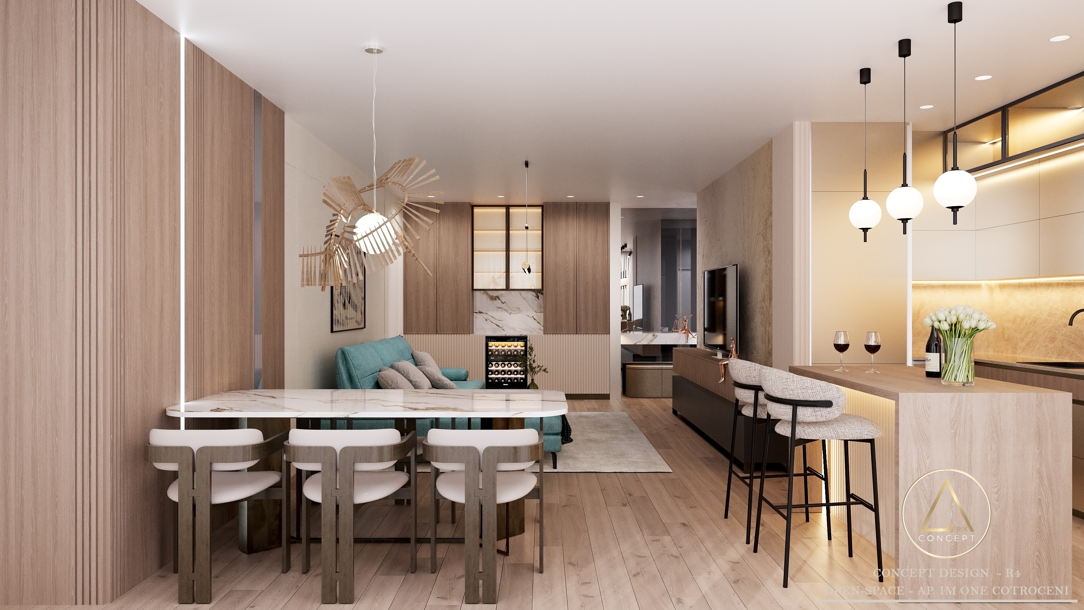 Cadru 6 din Apartament în stil Contemporan - Glam
