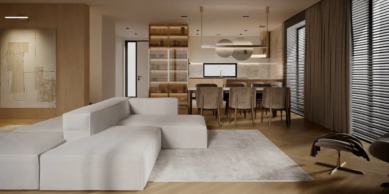 Cadru 6 din Ansamblu de Locuințe Cuplate: Minimalism Arhitectural High-End