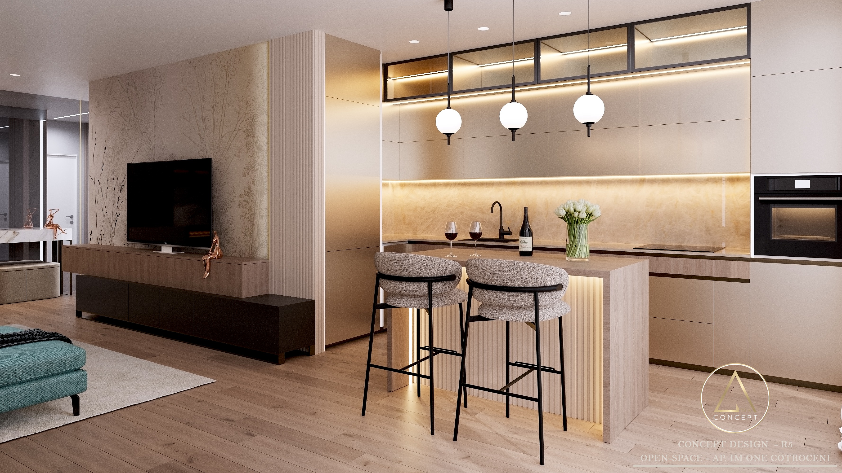 Cadru 7 din Apartament în stil Contemporan - Glam